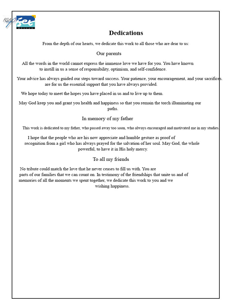 Dedications | PDF