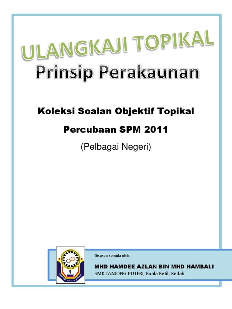 Soalan Prinsip Perakaunan Tingkatan 5 2019 - Lamaran G