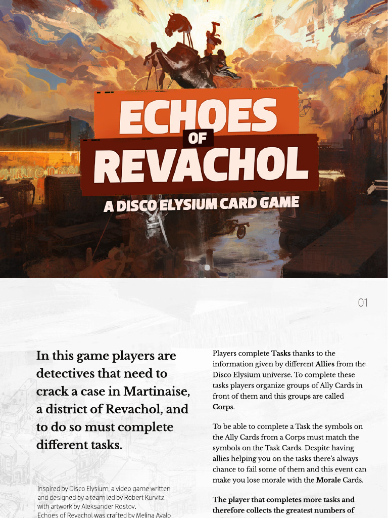Echoes of Revachol - Rulebook | PDF