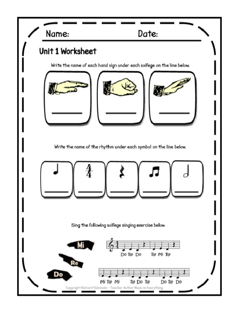 Hand Sign Worksheet 2 | PDF