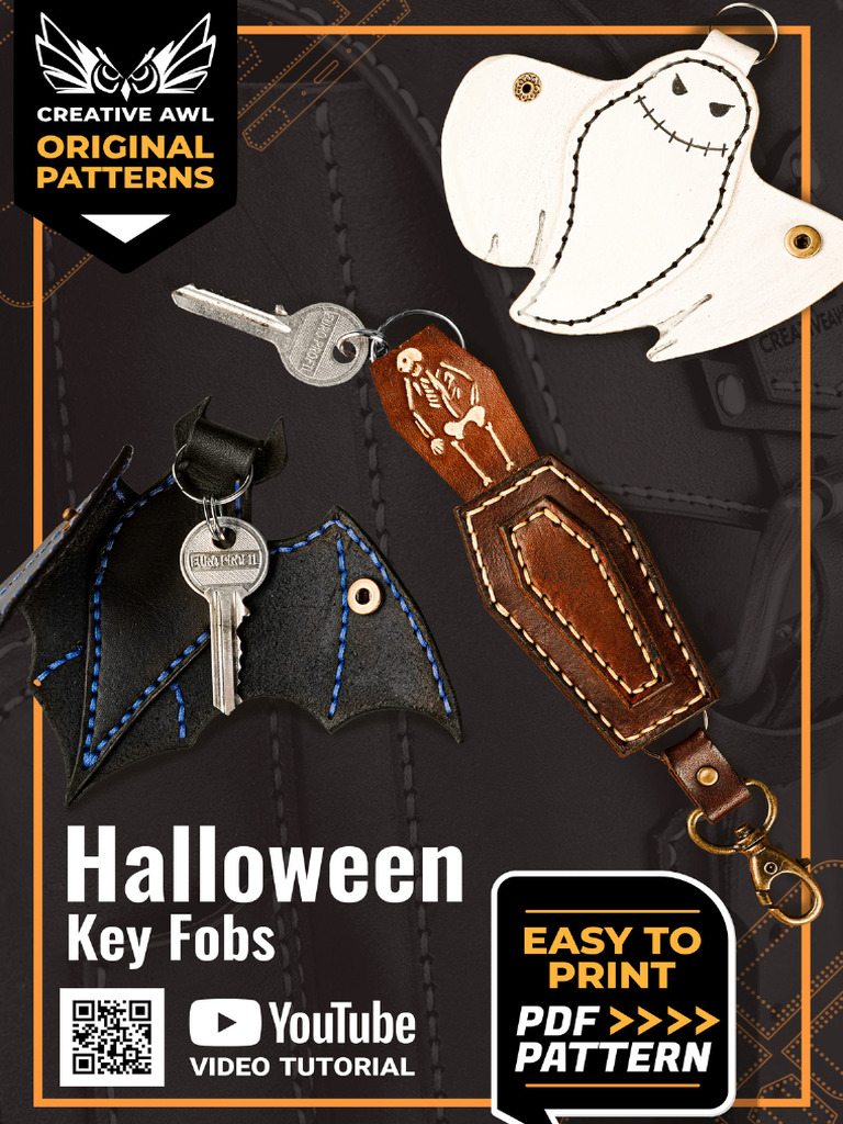 DIY Leather Key Fob Tutorial | PDF