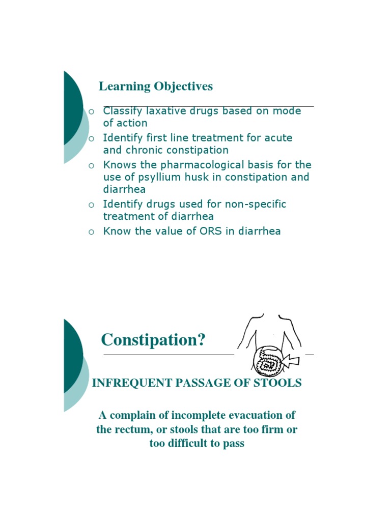 Laxatives Constipation Diarrhea