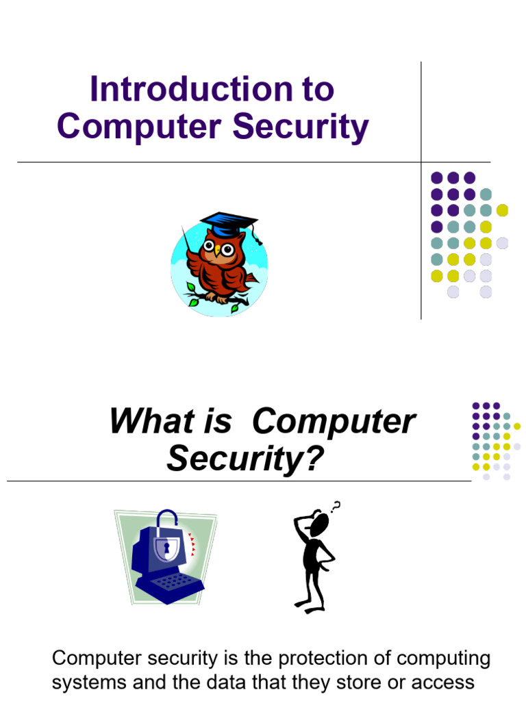 Introduction To Computer Security | PDF | Password | Computer Virus