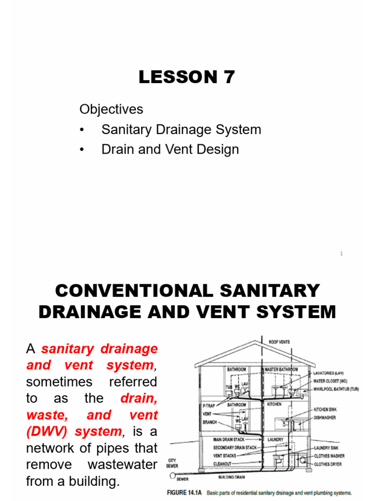 Sanitary Drainage and Vent System Guide | PDF | Sanitary Sewer | Storm ...