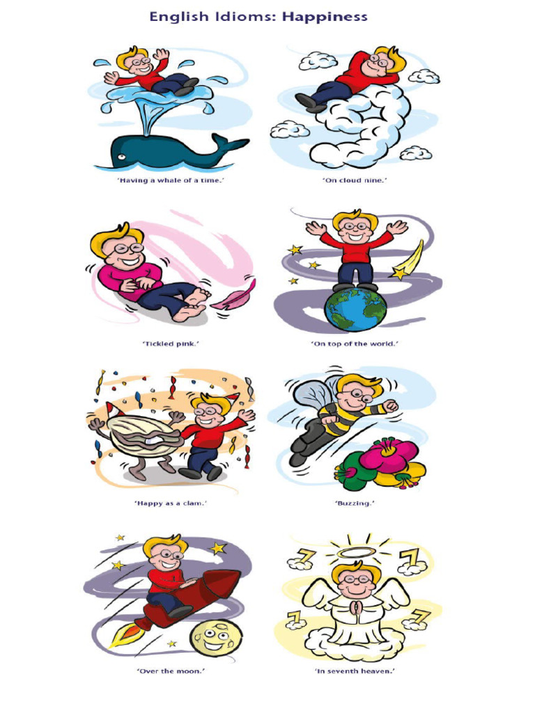 Fun Idioms for Expressing Happiness | PDF