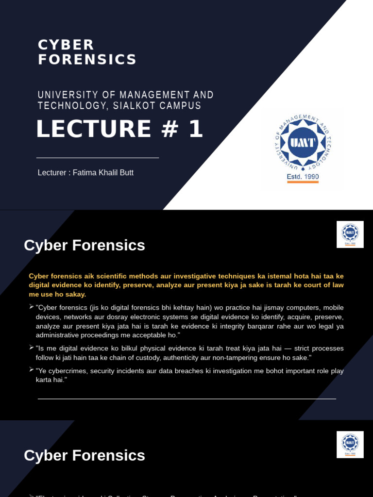 Lec#1 | PDF | Computer Forensics | Digital Forensics