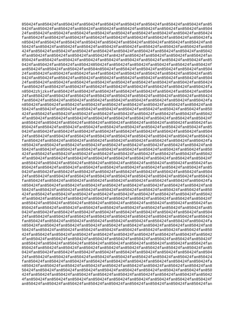 Repeated Fan Code 850424 Analysis | PDF