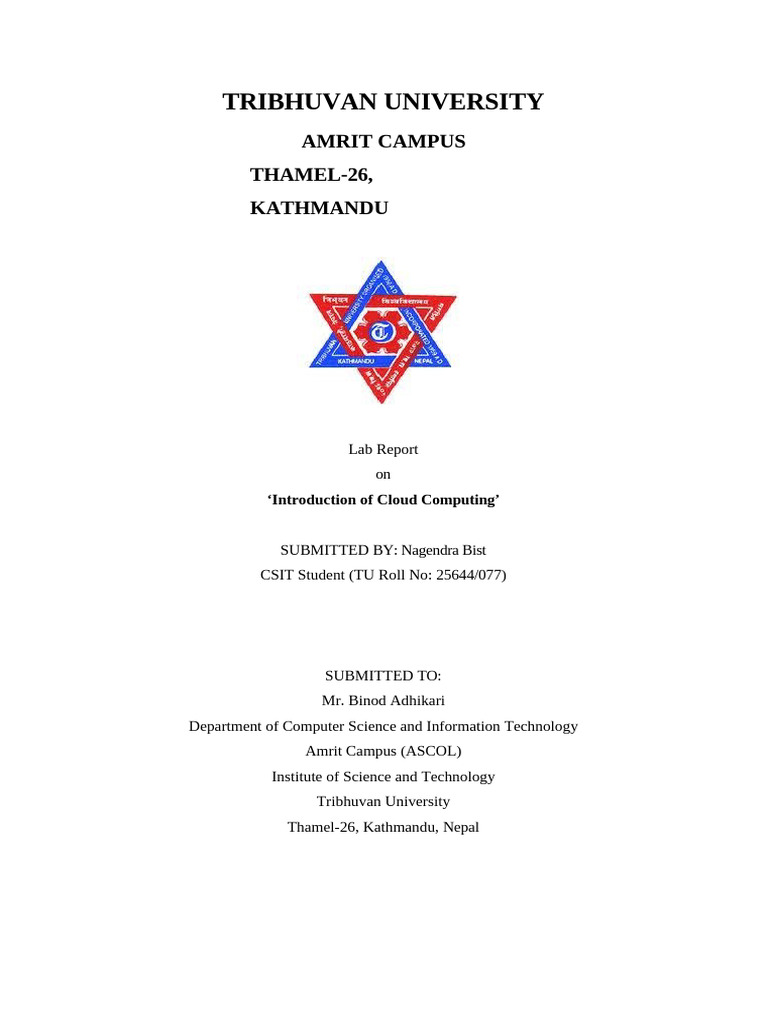 Cloud Computing Lab Report Overview | PDF | Virtualization | V Mware
