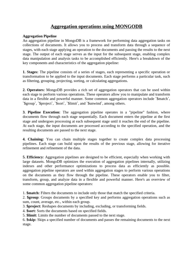Day 5 Theory Aggregation | PDF | Map Reduce | Function (Mathematics)