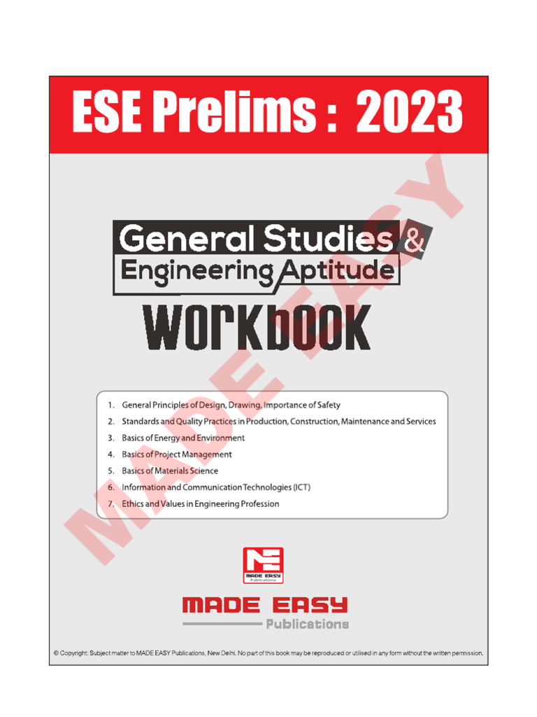 GS Workbook 2023 Made Easy 7 Subject | PDF
