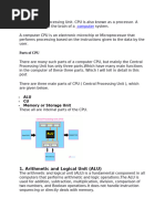 CPU Components and Their Functions | PDF | Central Processing Unit ...
