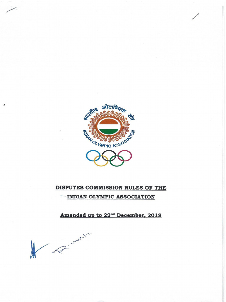 Dispute Commission Rules of Ioa | PDF