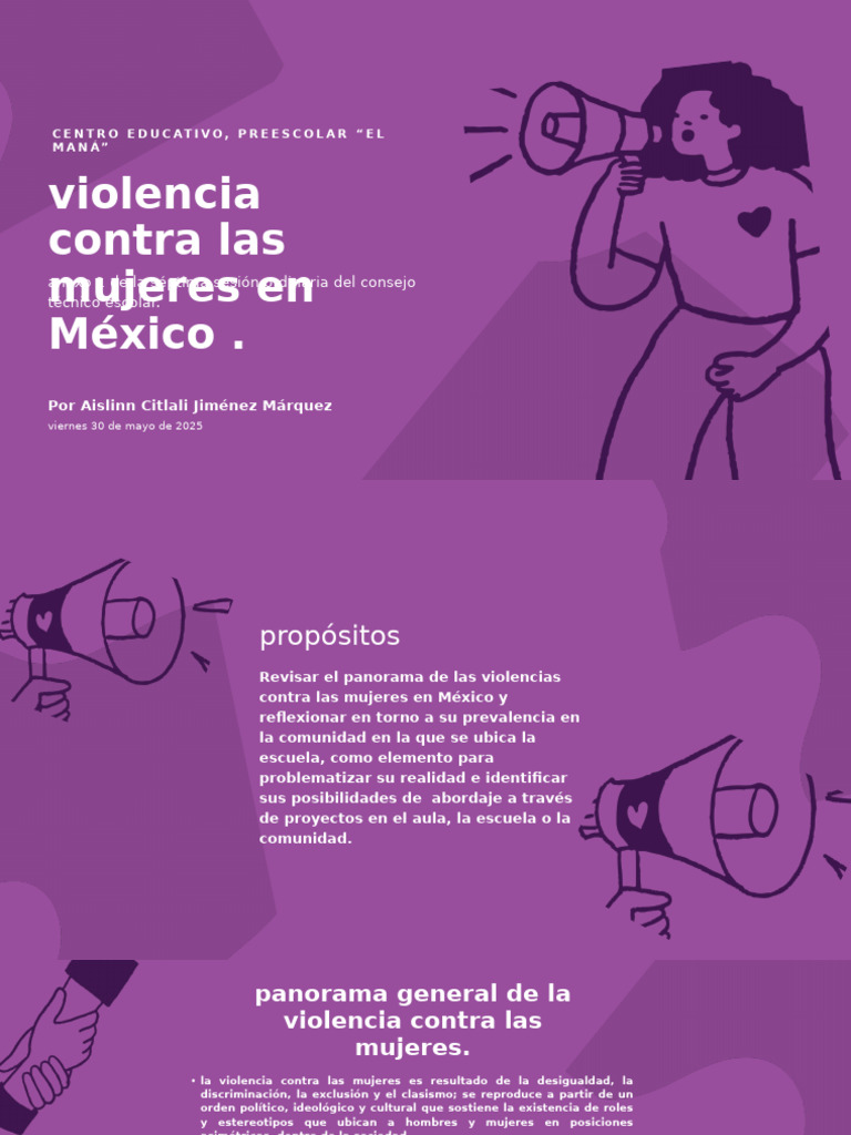 Violencia contra mujeres en México 2025 | PDF | Violencia | La ...