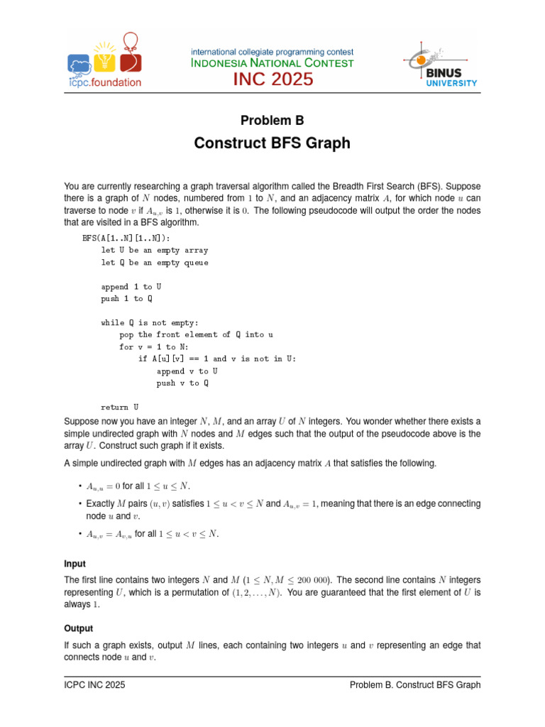 Constructing BFS Graphs with Edges | PDF | Computational Problems ...