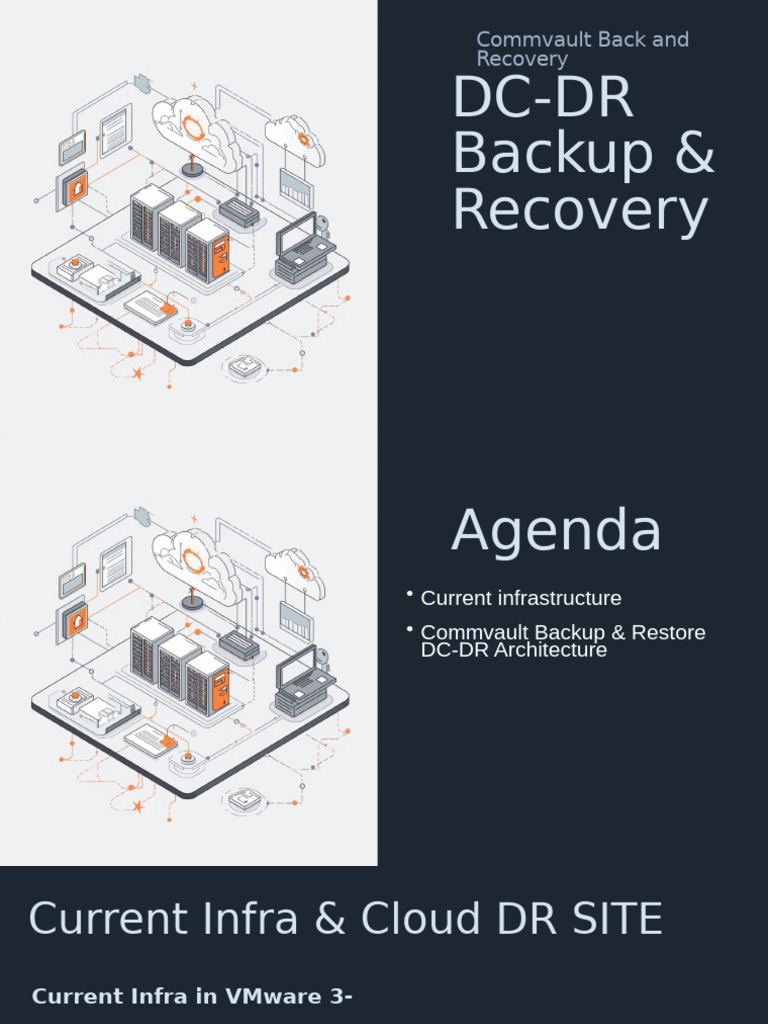 Commvault DC-DR Backup & Recovery Guide | PDF | Backup | Cloud Computing