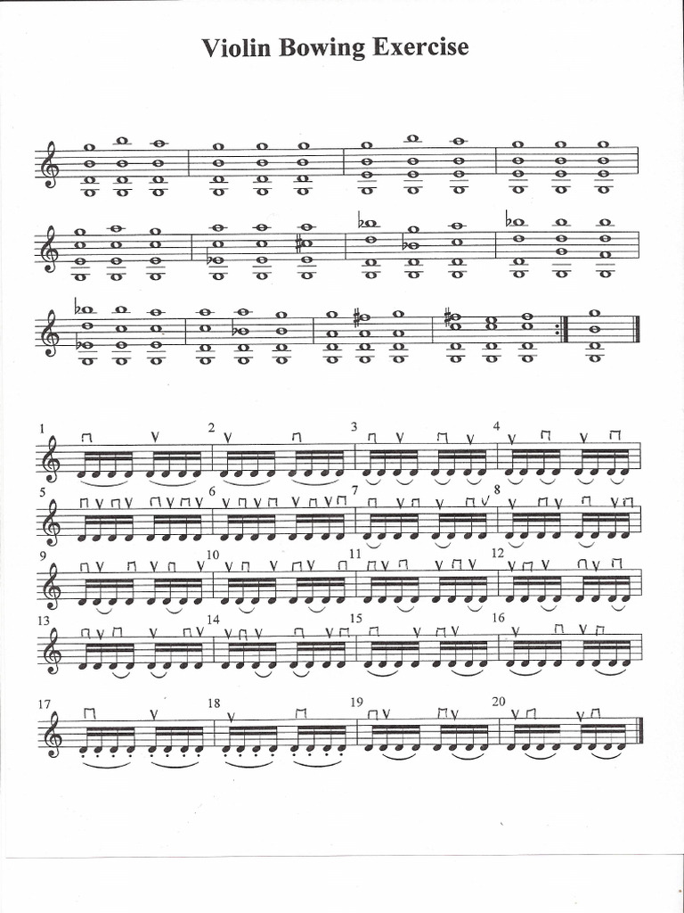 Violin Bowing Exercise | PDF