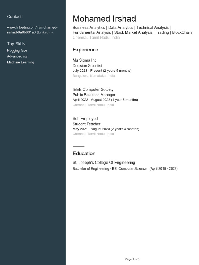 Profile | PDF