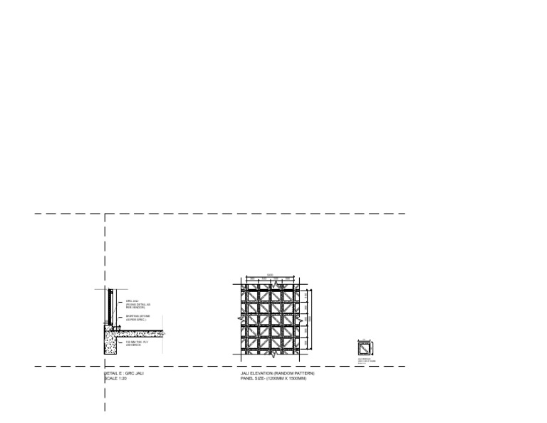 GRC Jali Detail and Specifications | PDF