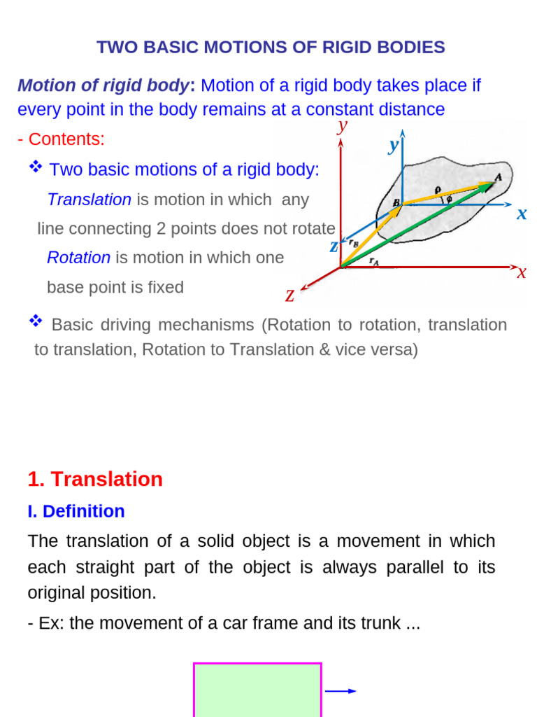 1 - Kinematics of Rigid Body (Autosaved) | PDF