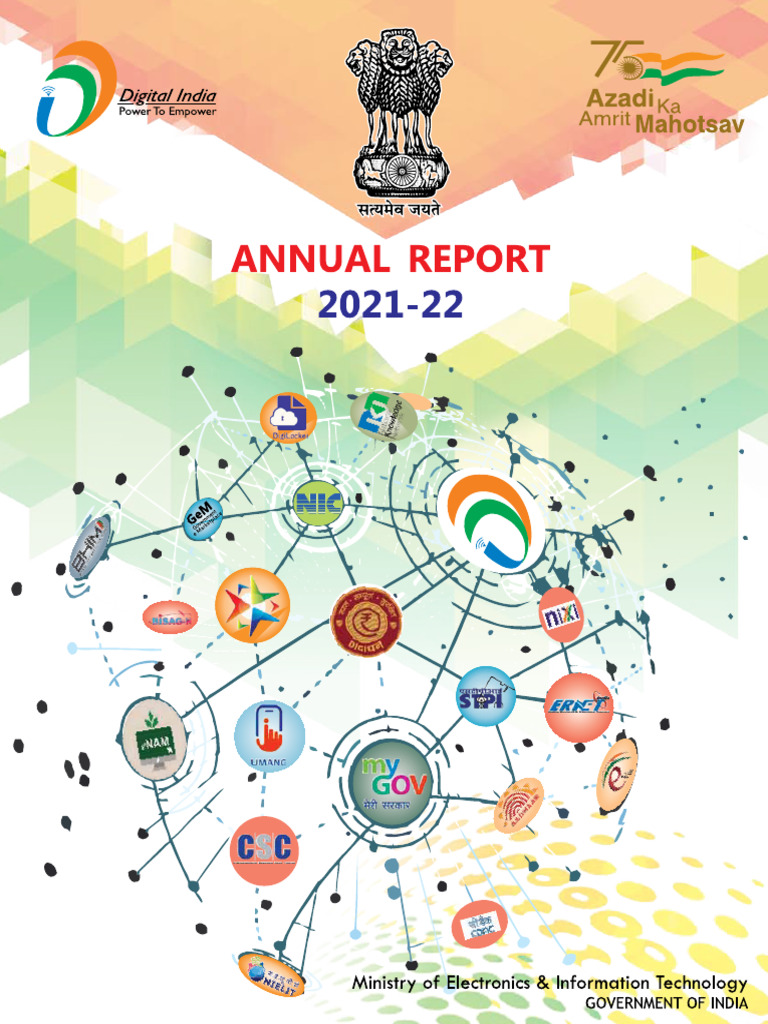 MeitY Annual Report 2021-22 Summary | PDF | Internet Of Things ...