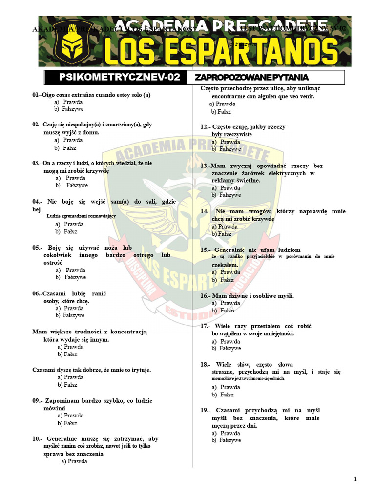 Sv-02 Psychometry Literal PNP SC | PDF