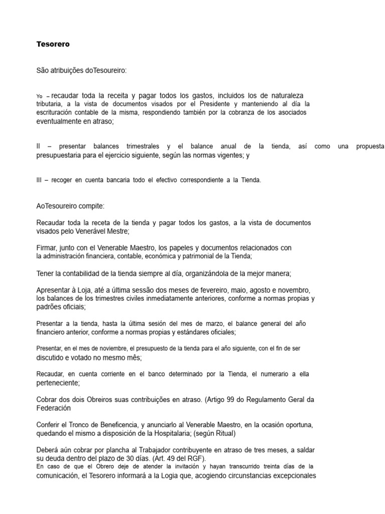 Tesorero | PDF | Contabilidad | Presupuesto