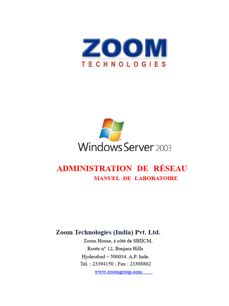 Administration de Windows Server 2003 | PDF | Active Directory ...