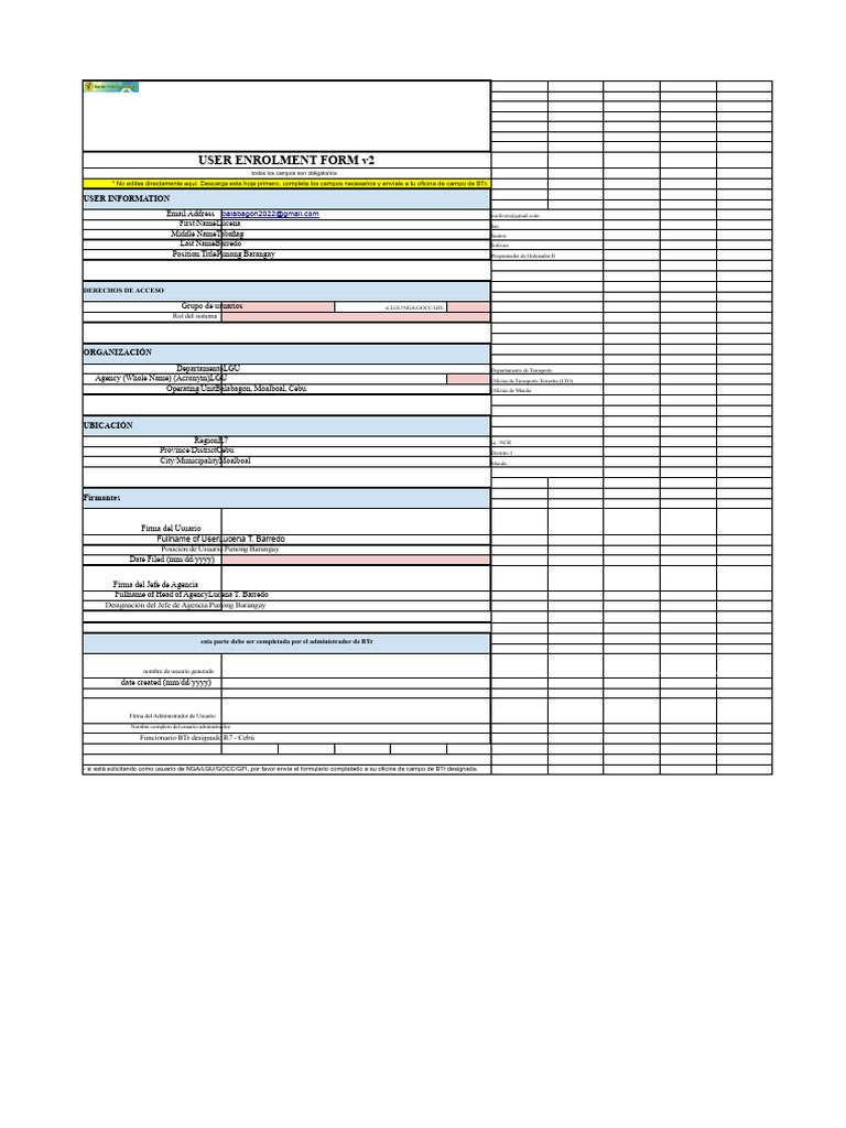 Formulario de Inscripción OFBS-v2 | PDF | Informática