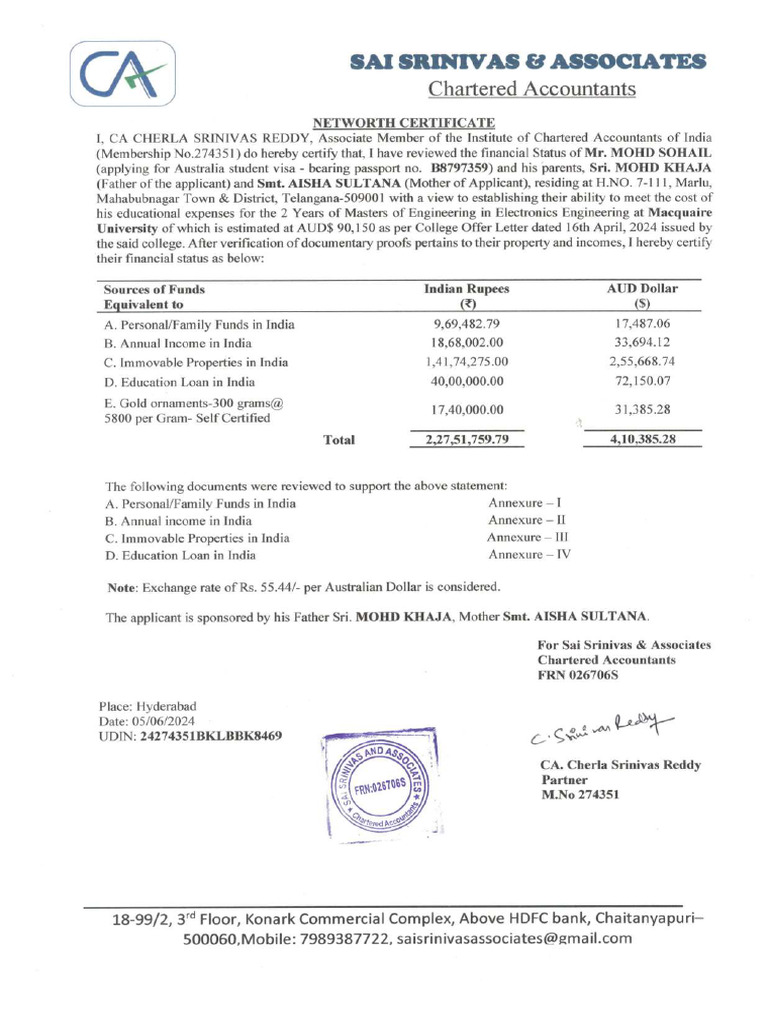 CA Certificate | PDF