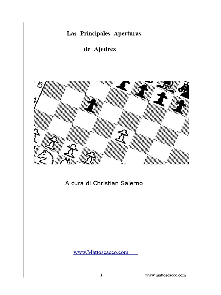 Principales Aperturas de Ajedrez | PDF | Aperturas de ajedrez | Juegos ...