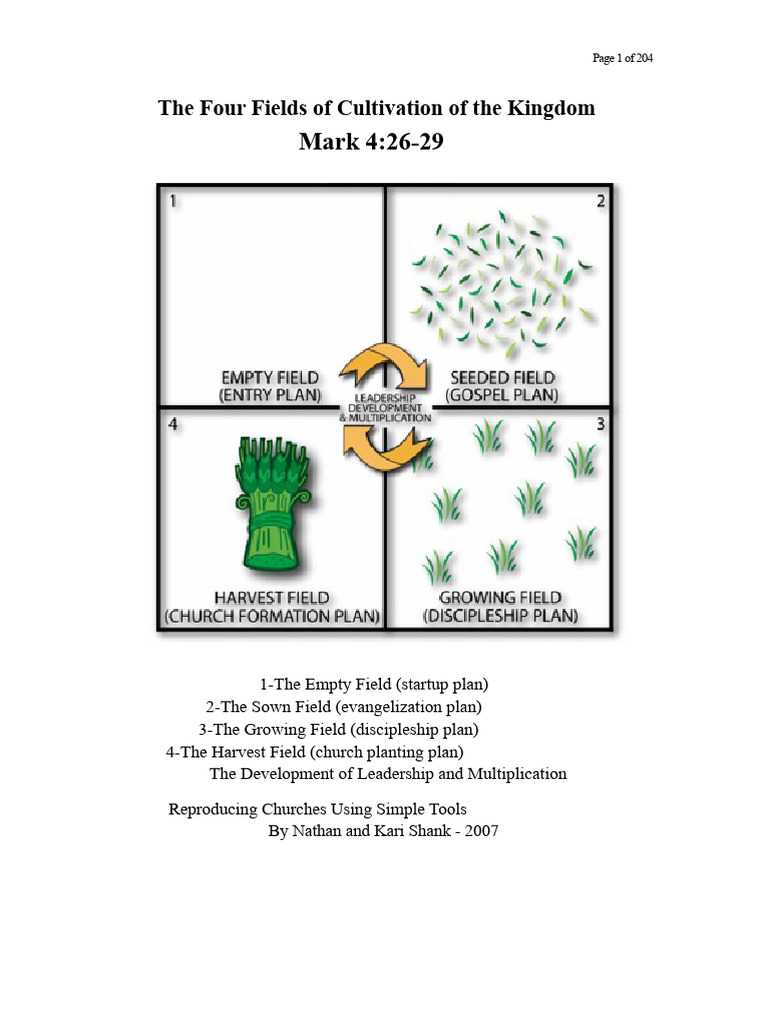 Four Fields of Church Planting Guide | PDF | Disciple (Christianity ...