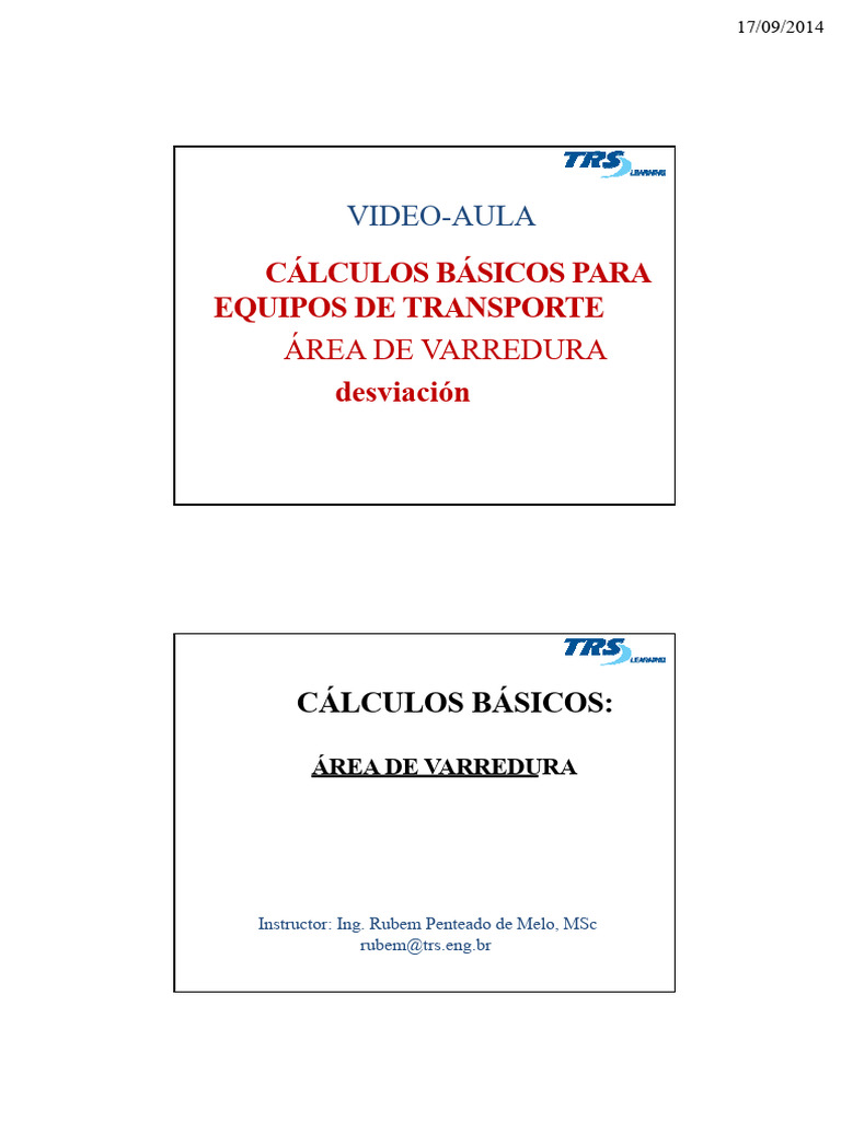 Cálculo de Área de Barrido y Offtracking | PDF | Eje | Vehículos