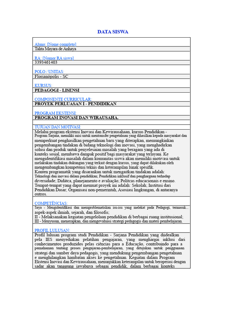 Program Inovasi Pendidikan di SC | PDF