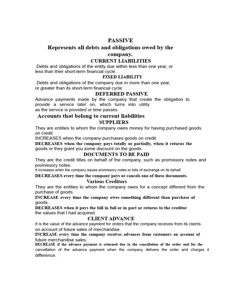 Understanding Company Liabilities Explained | PDF | Promissory Note ...