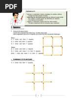 Matchstick Puzzle Solutions and Challenges | PDF | Triangle | Teaching ...