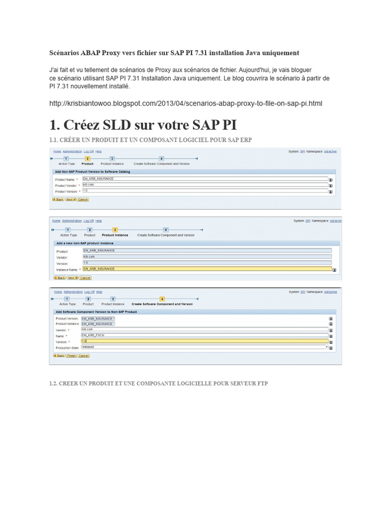 Scénarios ABAP Proxy sur SAP PI 7.31 | PDF | Programmation informatique ...