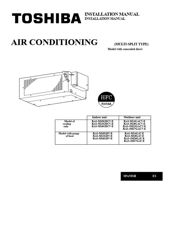 Air Conditioning Installation Guide | PDF | Duct (Flow) | Air Conditioning