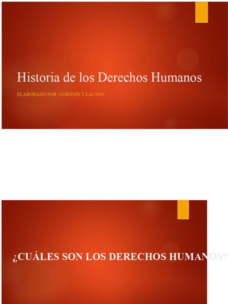 Historia y Evolución de los Derechos Humanos | PDF | Derechos humanos ...