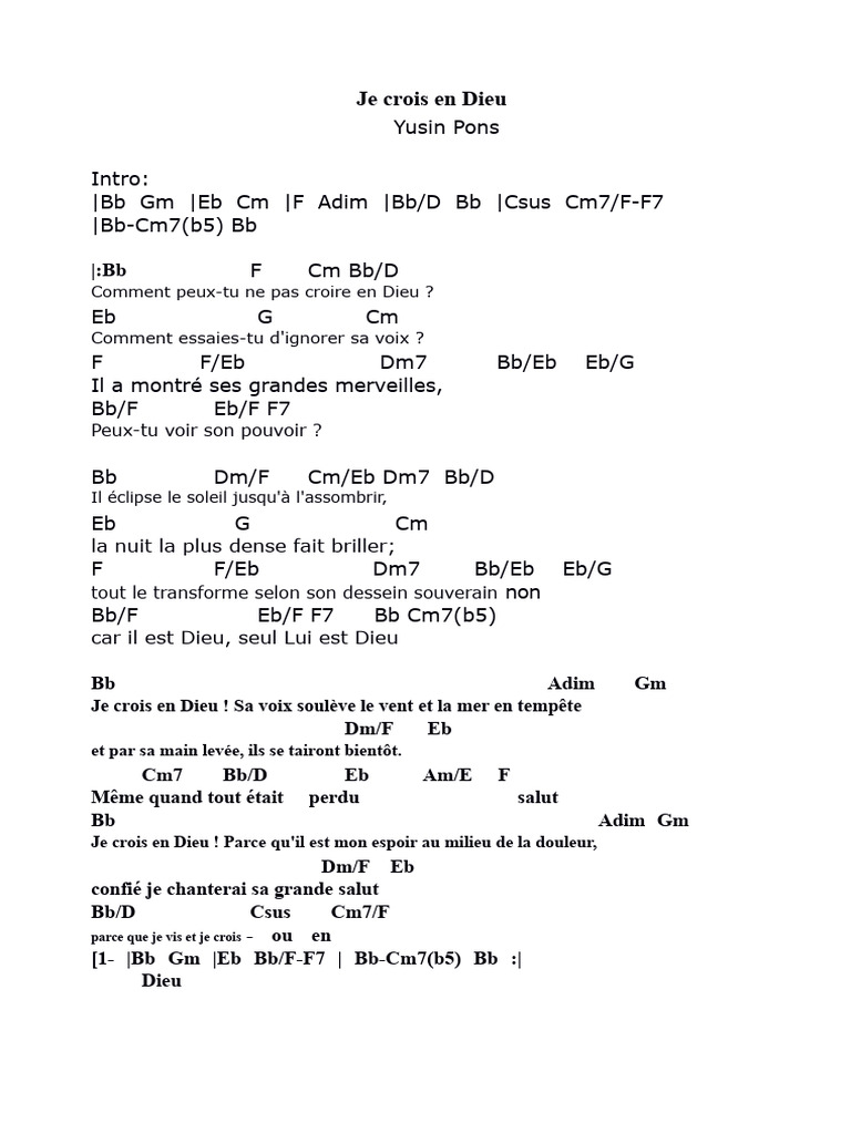 Croyance en Dieu : Espoir et Foi | PDF | Doctrines et croyances ...