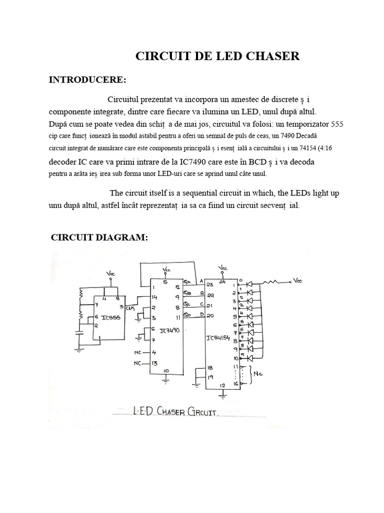 Circuit de Led Chaser | PDF