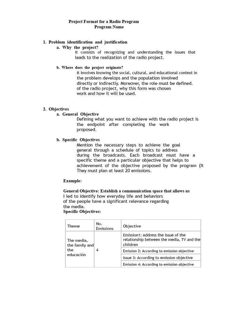 Radio Program Project Format Guide | PDF | Letter Case | Radio