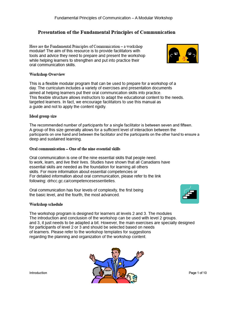 Modular Workshop on Communication Skills | PDF | Learning | Communication