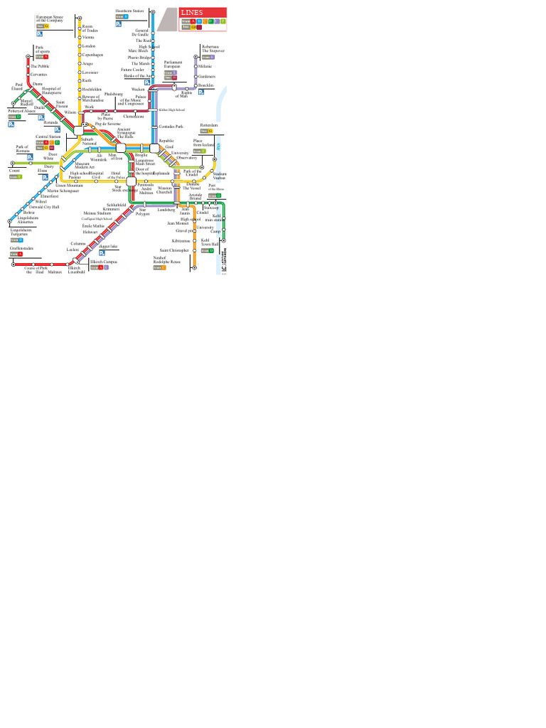 Tram and Bus Lines at Hoenheim Station | PDF | Tram Transport | Land ...