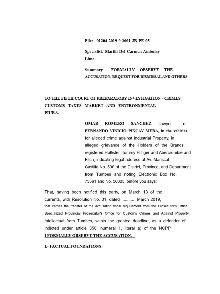 Observe Prosecutor's Accusation | PDF | Prosecutor | Criminal Procedure ...