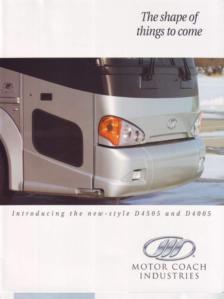 MCI D4505 and D4005 Coach Overview | PDF | Car | Transport