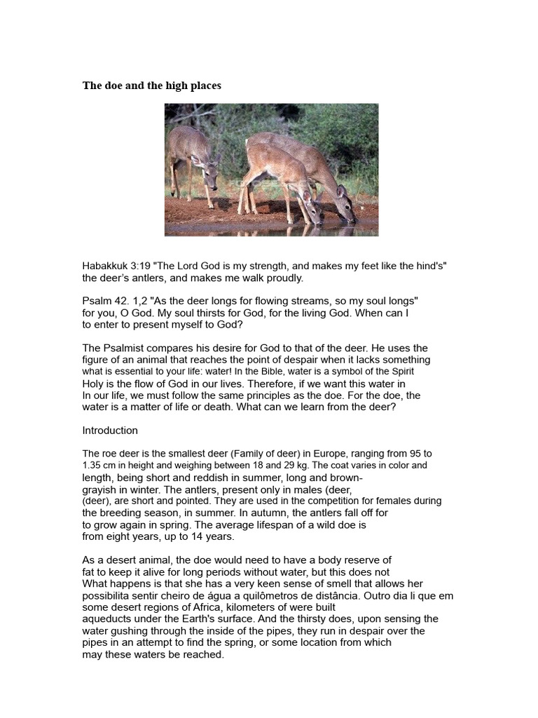 Lessons from the Thirsty Doe | PDF | Deer | Cancer