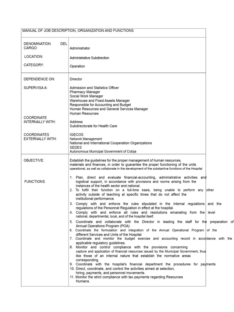 Administration Functions Manual | PDF | Regulatory Compliance | Accounting