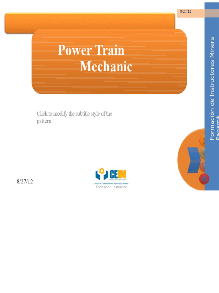 Slides Powertrain Mechanical | PDF | Engines | Internal Combustion Engine