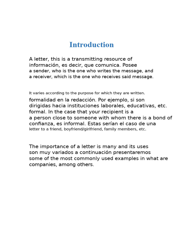 Examples of Letters | PDF | Communication