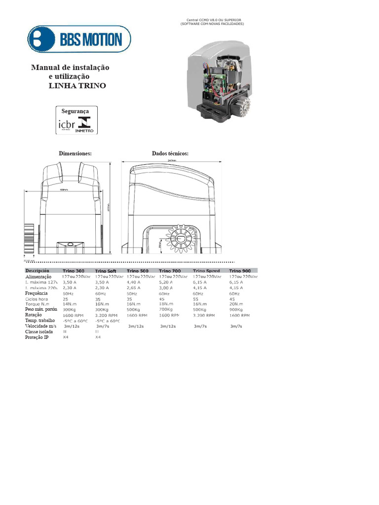 Manual de Instalação Central CCMD V8.0 | PDF | Relâmpago | Automação